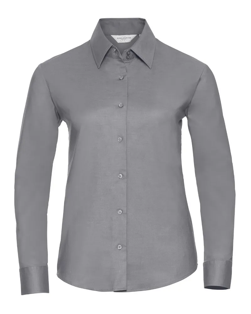 Russell Athletic Russell Collection - Langärmelige Bluse - Damen (Silber Silber