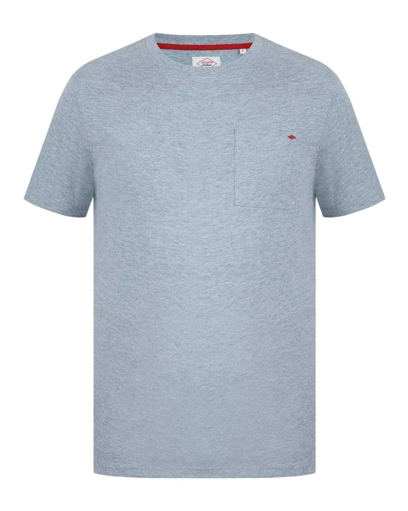 Lee Cooper T-Shirt für Herren, Tasche, Regulär (Grau meliert Grau