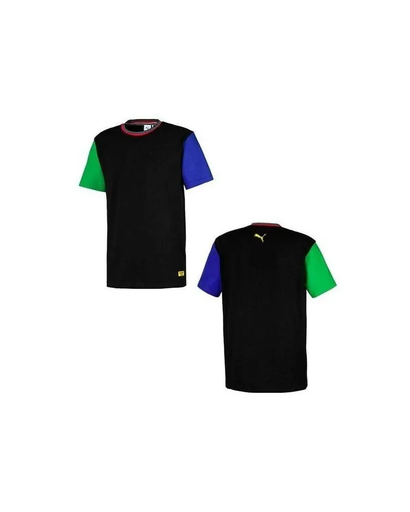 Puma x Chinatown Market Colourblock Tee Herren Casual T-Shirt 596165 01 Schwarz