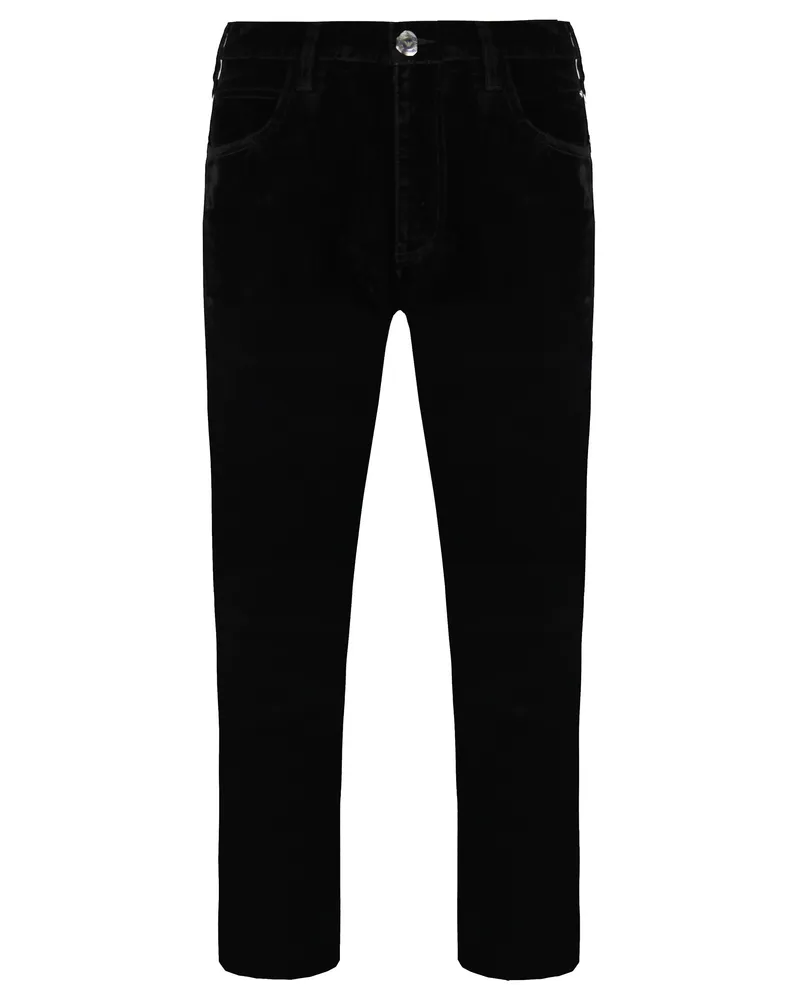 Giorgio Armani Emporio  J85 reguläre Fit Womens Velvethose Schwarz