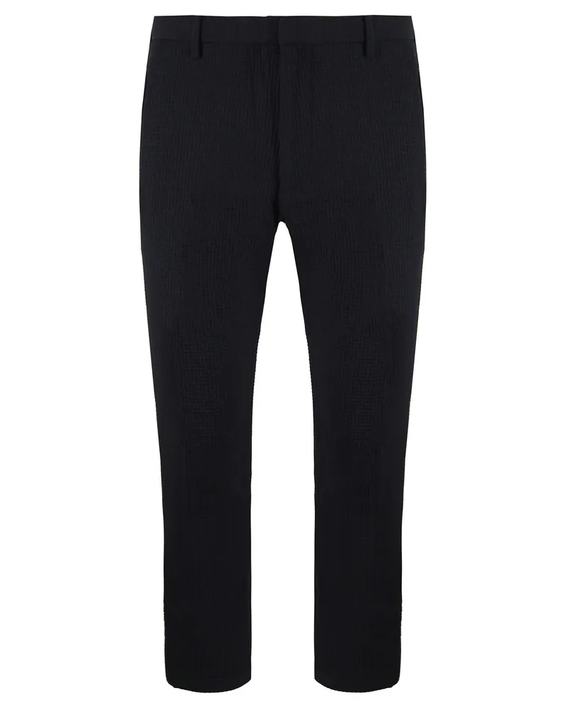 Giorgio Armani Emporio  Slim Fit Herren Waffelhose Schwarz