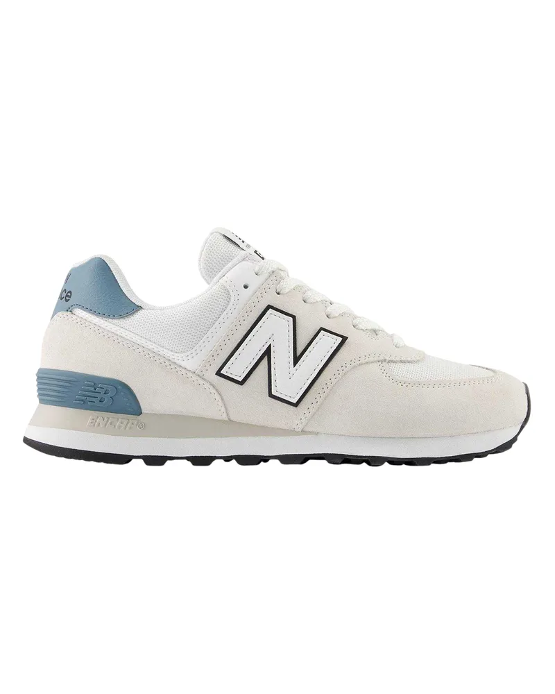 New Balance 574" Klassisch Sneaker für Herren, Wildleder (Grau/Weiß Grau