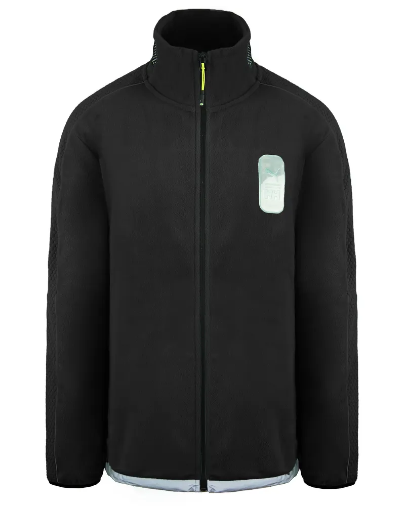 Puma x Helly Hansen Long Sleeve Reißverschluss up schwarze Herren Polar Fleece 598278 01 Schwarz