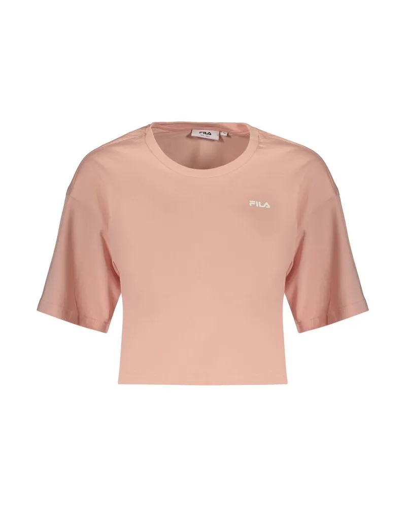 Fila Rosa Baumwoll Damen T-Shirt Rosa