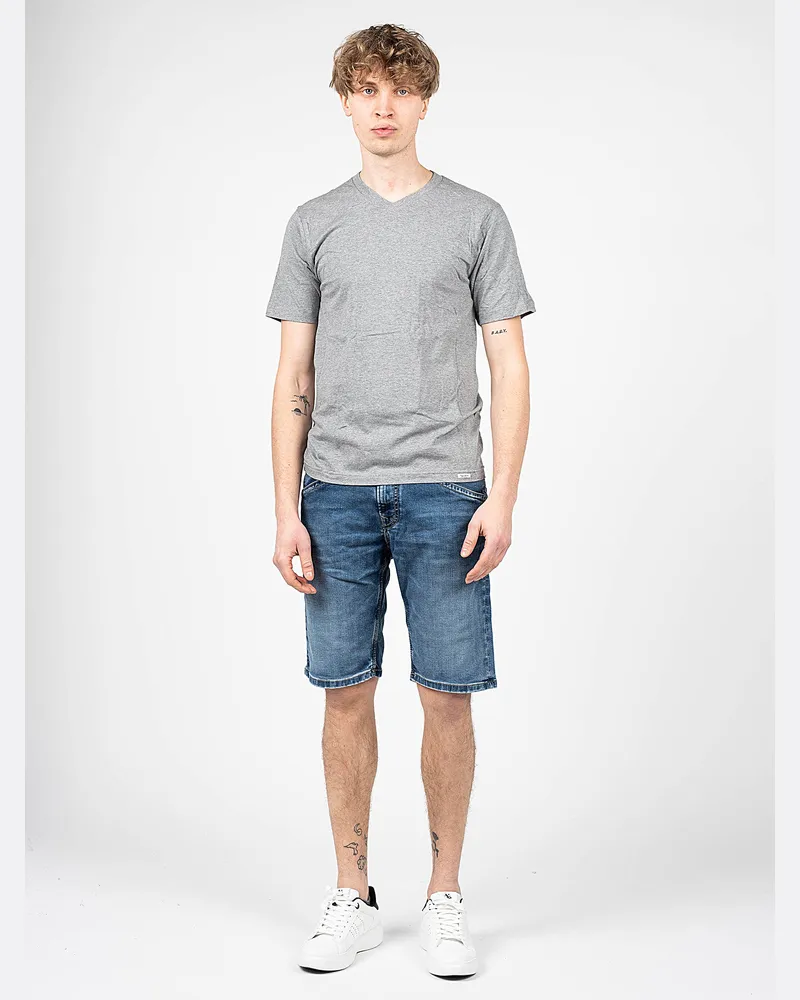 Pepe Jeans T-Shirt 2er-Pack Aiden Herren Grau Grau