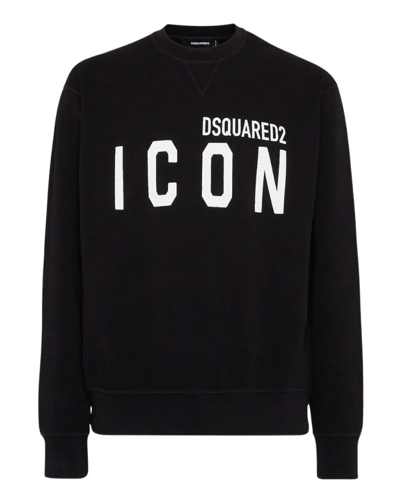 Dsquared2 Sweatshirt für Herren/Damen Unisex, Rundhalsausschnitt (Schwarz Schwarz