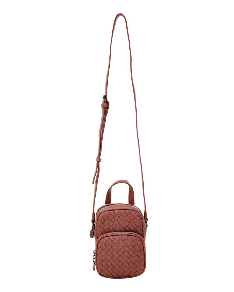 Usha Schultertaschen Damen lila-rosa Altrosa