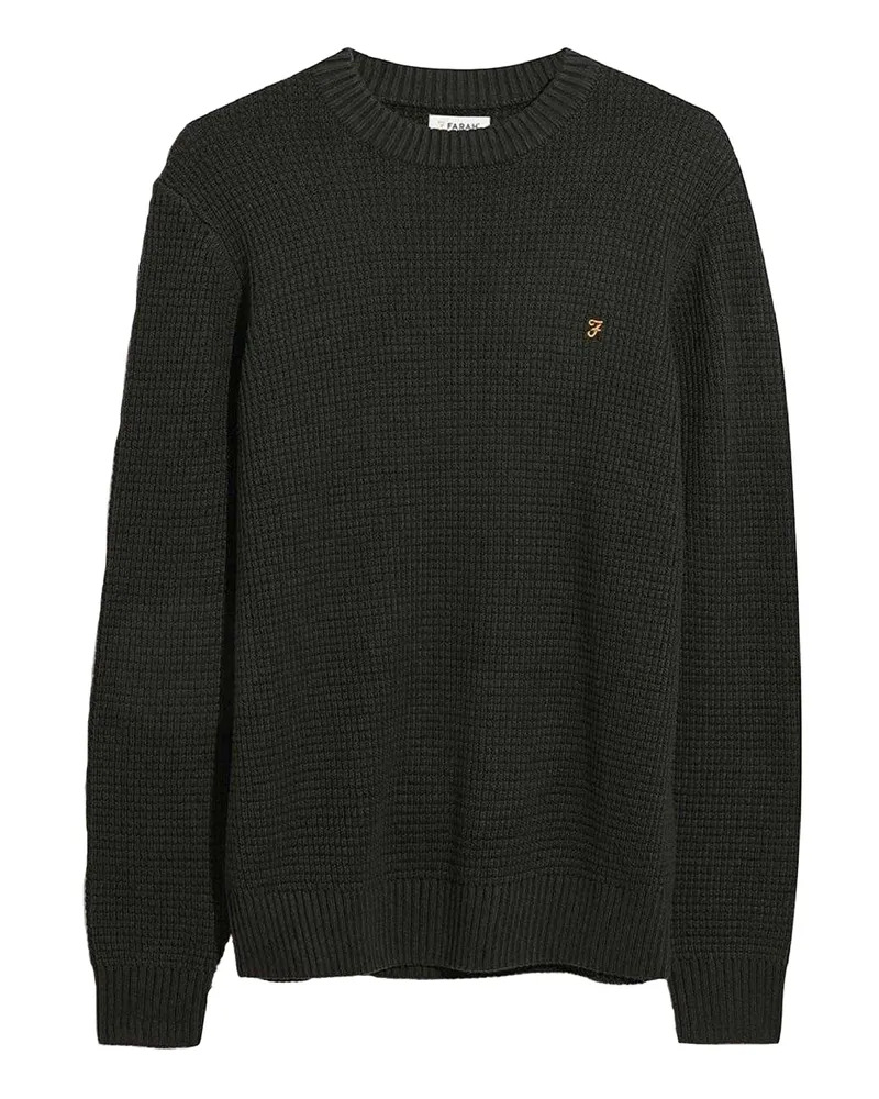 Farah 1920 Foraker" Sweatshirt für Herren, Rundhalsausschnitt (Schwarz Schwarz