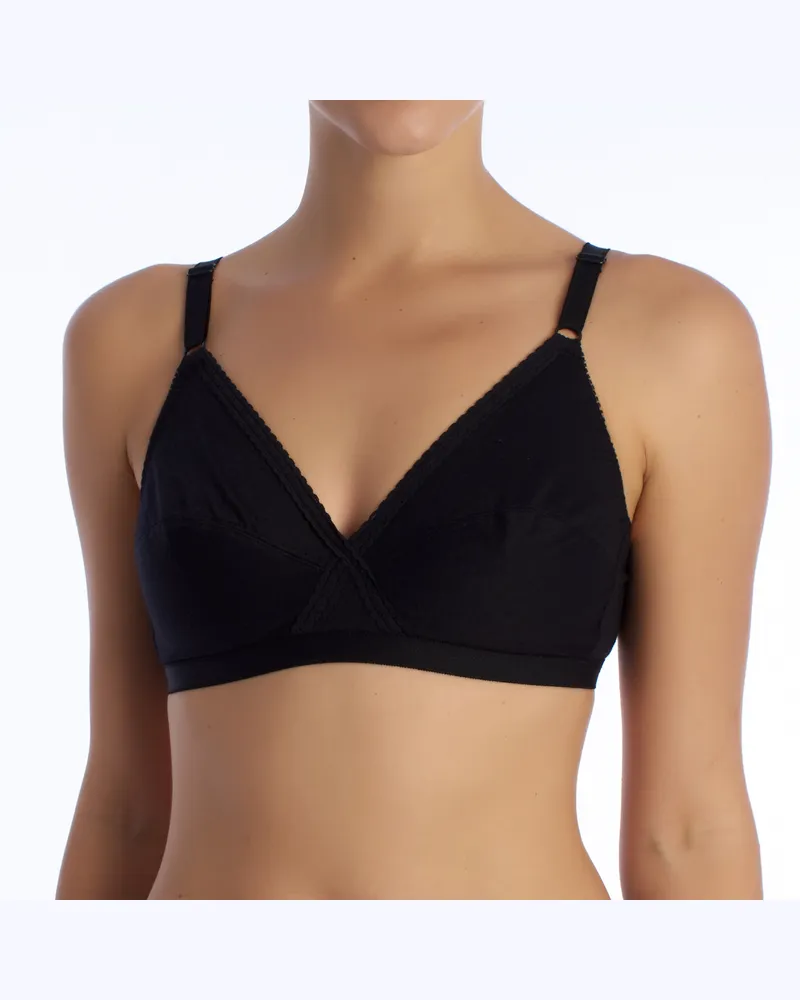 Playtex Klassischer bügelloser BH P1612 für Damen Schwarz
