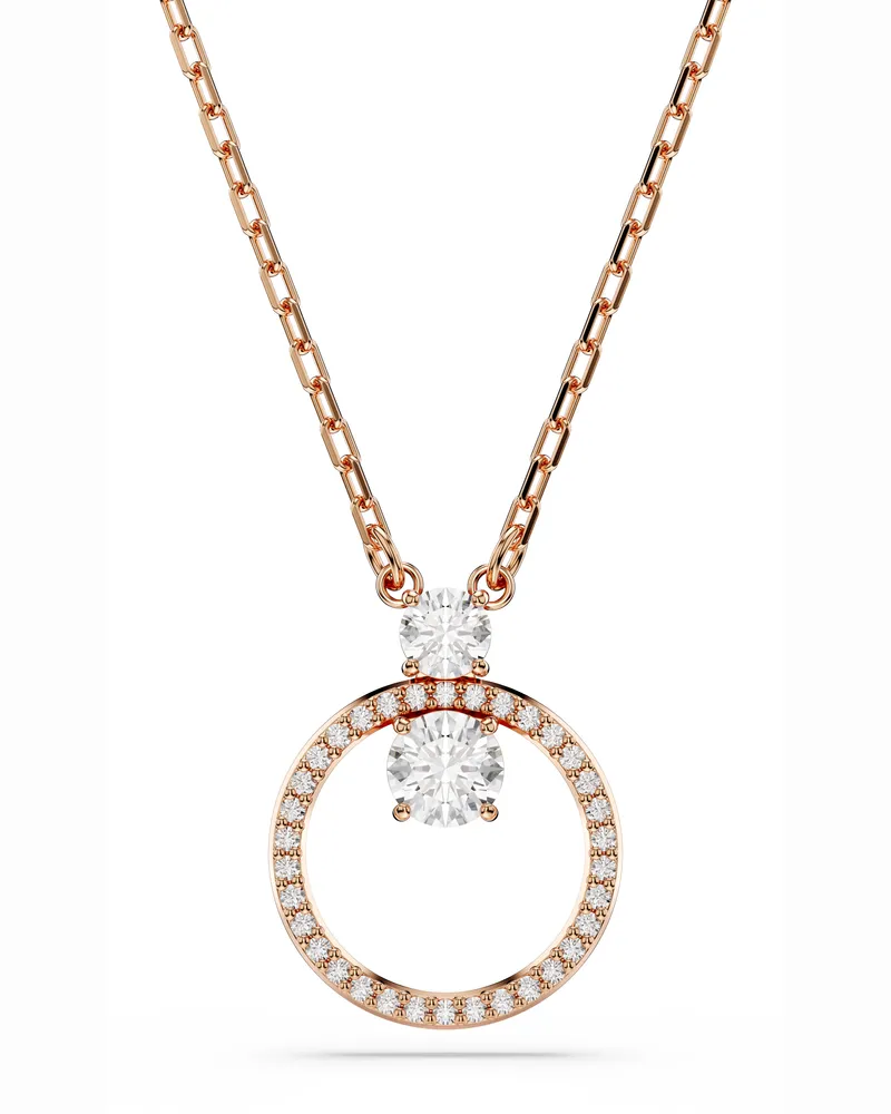 Swarovski Dextera' Damen Halskette aus vergoldetem Metall - Rose 5692266 Rosé