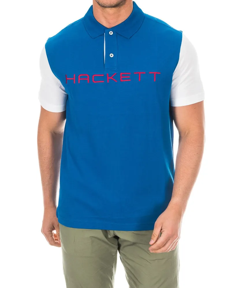 Hackett Kurzärmeliges Herren-Poloshirt mit Reverskragen HMX1008B Mehrfarbig