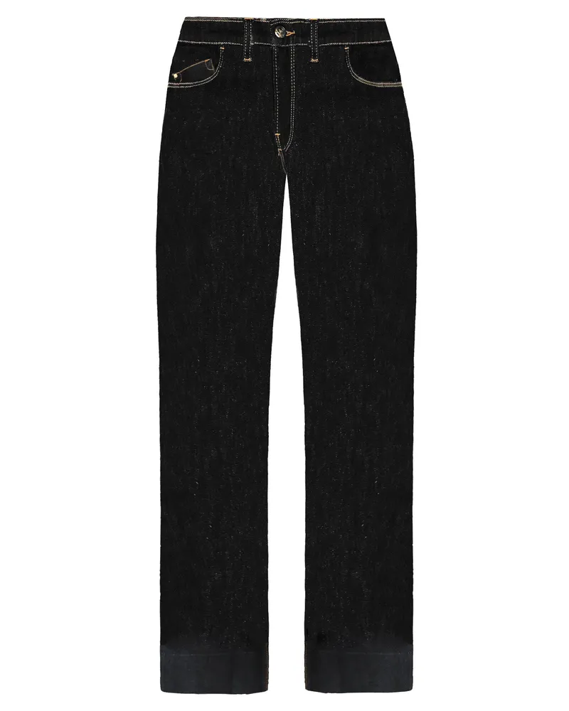 Giorgio Armani Emporio  J33 Regular Fit Weite Damenjeans Schwarz