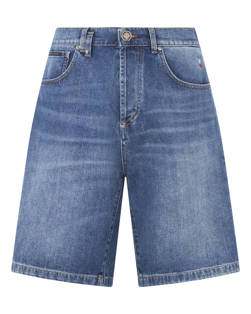 Philipp Plein Formentera Fit Shorts Basic Blau