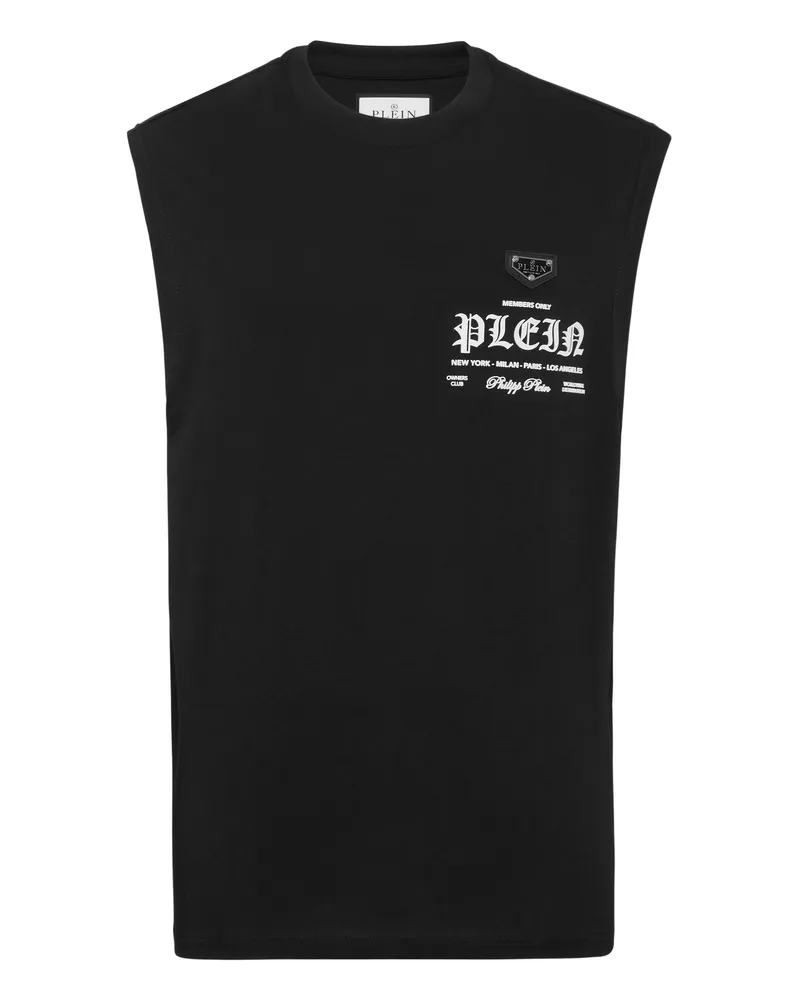 Philipp Plein T-Shirt Rundhalsausschnitt Ss Schwarz