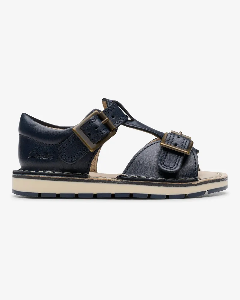Clarks PlaysunReef T. Navy Leder-Sandalen Blau