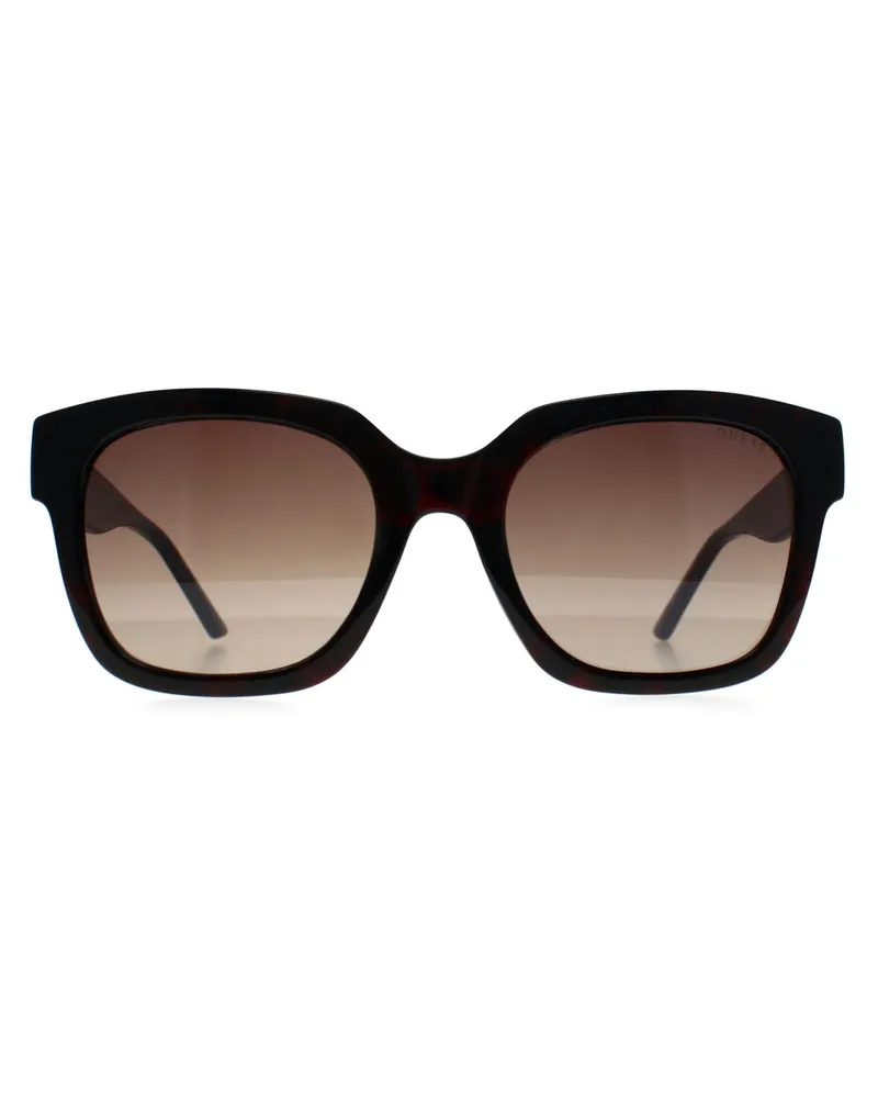 Guess GF6128 52F dunkle havannabraune Sonnenbrille mit Farbverlauf Braun