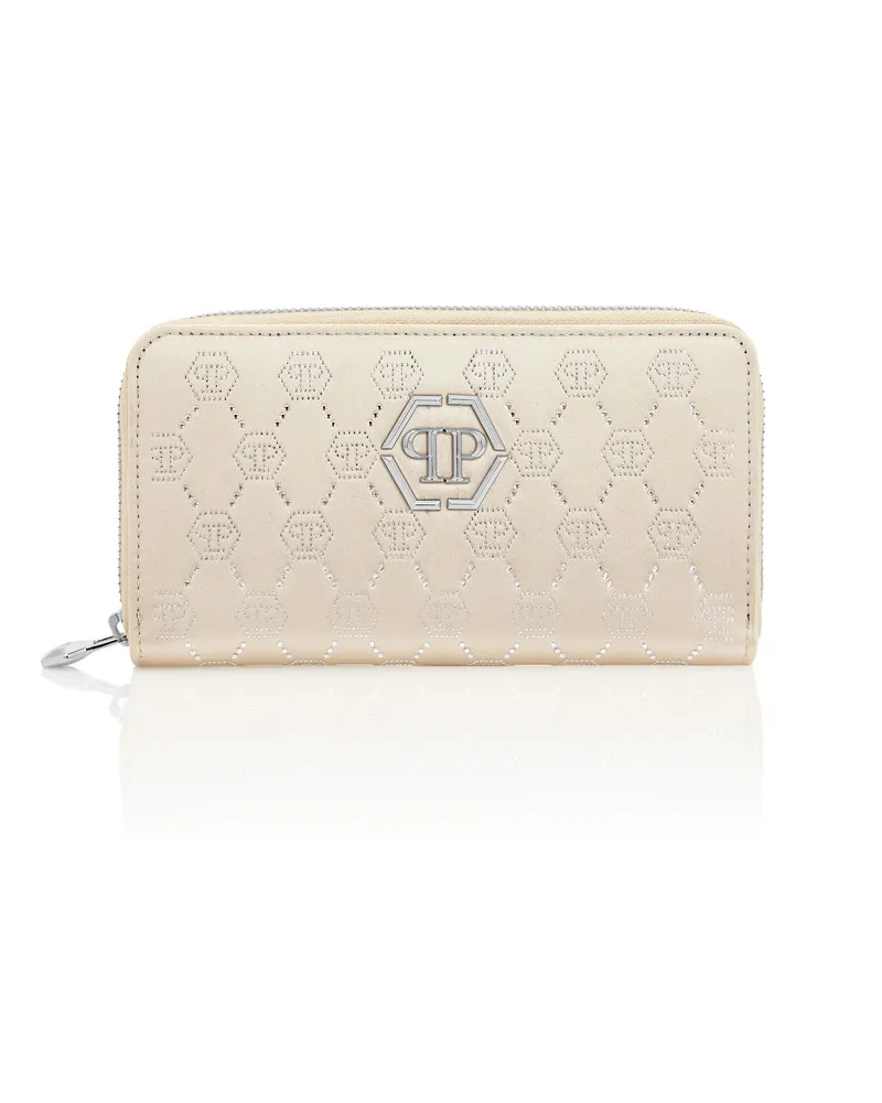 Philipp Plein Geldbörse Beige