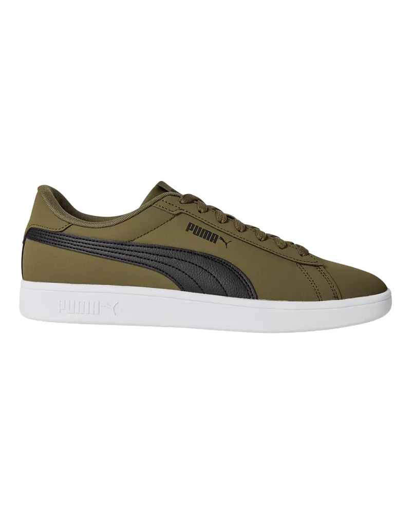 Puma Smash 3.0" Sneaker für Herren, Kunstleder, niedrig geschnitten, Flach (Grün/Schwarz Grün