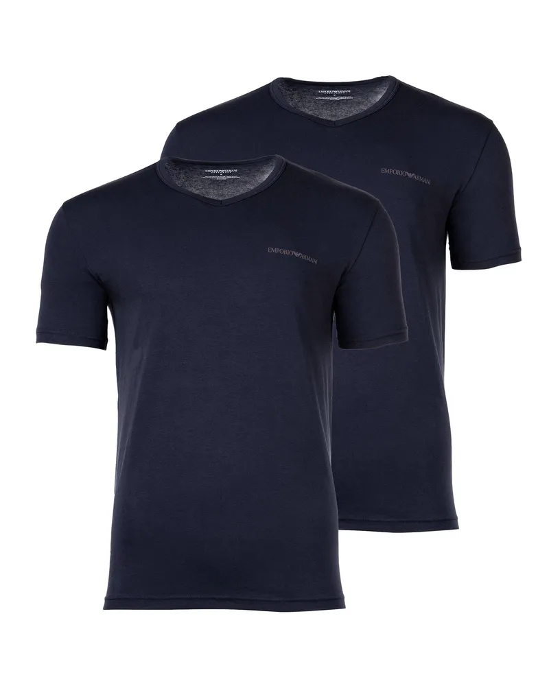 Emporio Armani Core Logoband T-Shirt Blau