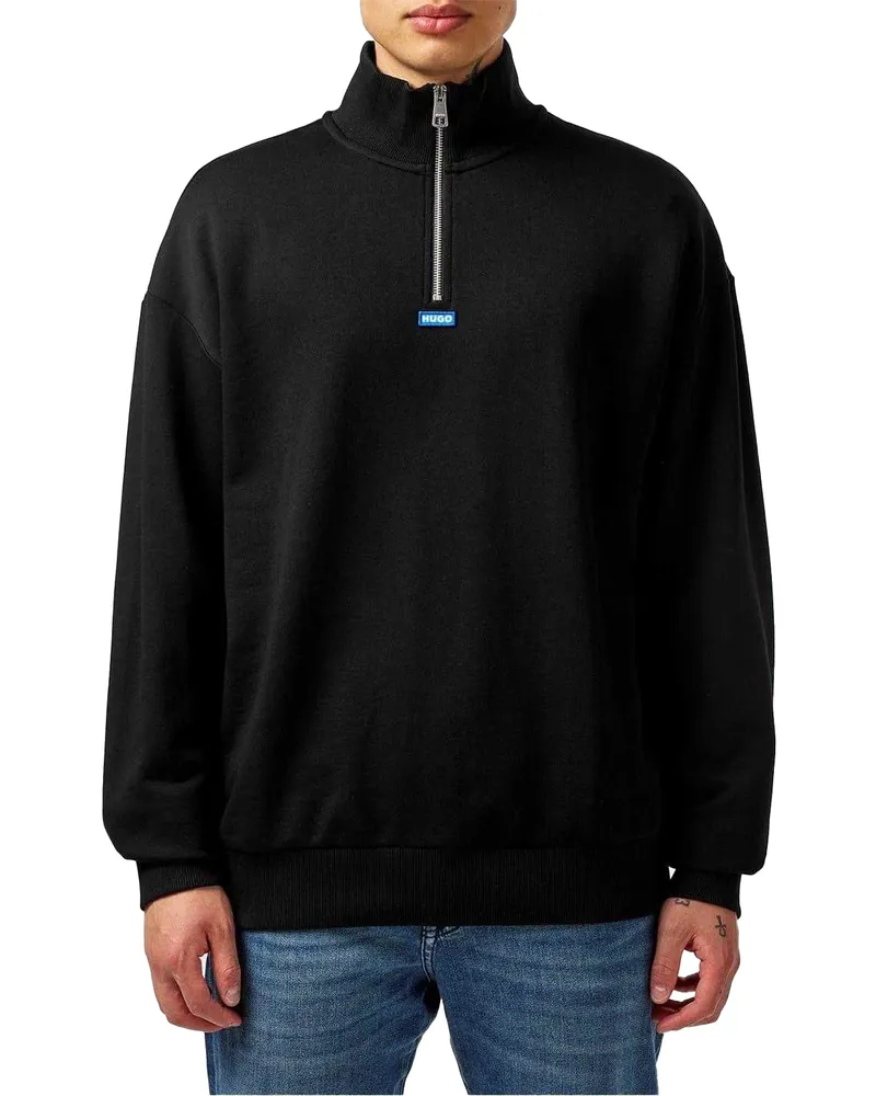 HUGO BOSS Sweatshirt für Herren, Fleece (Schwarz Schwarz