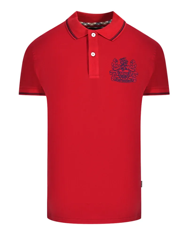Aquascutum Aldis Rotes Poloshirt mit Spitze Rot