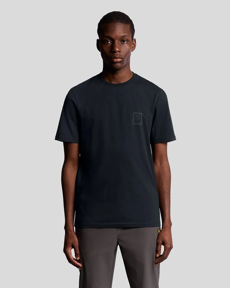 Lyle & Scott Sports T-Shirt mit farblich abgestimmtem Logo – Marineblau Marineblau