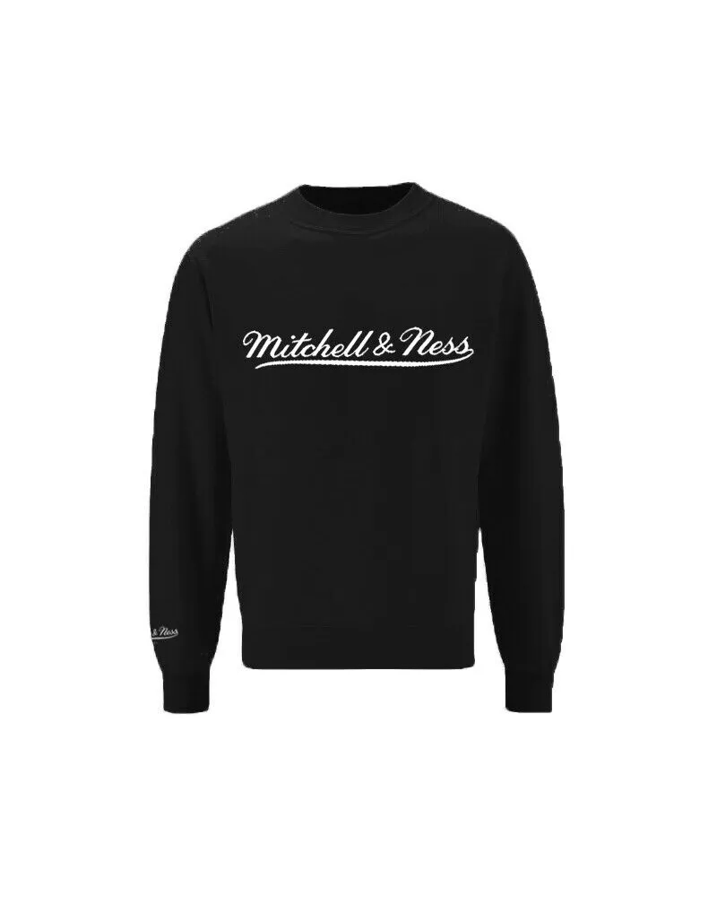 Mitchell & Ness Mitchell Ness Skript -Logo -Männer schwarzer Pullover Schwarz