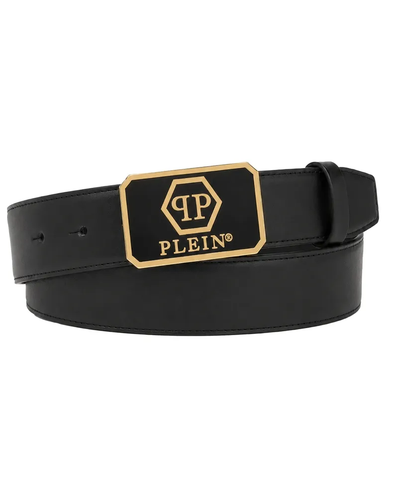 Philipp Plein Gürtel Hexagon Schwarz