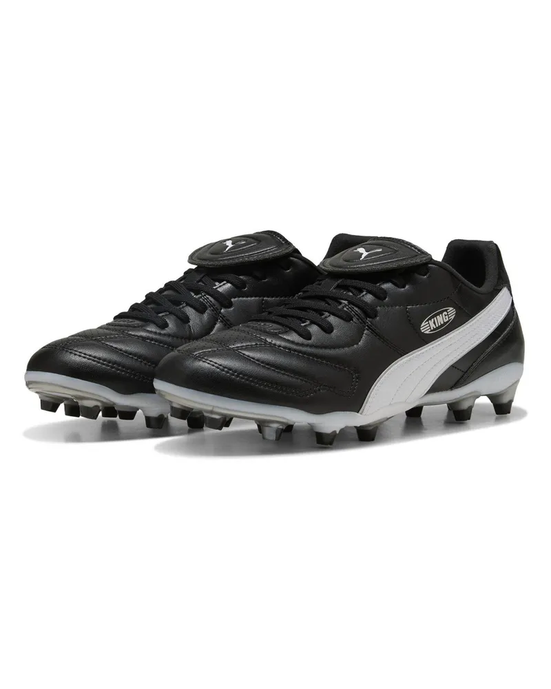 Puma Liga" Kingsize Fußballschuhe mit festem Boden für Herren (Schwarz Schwarz