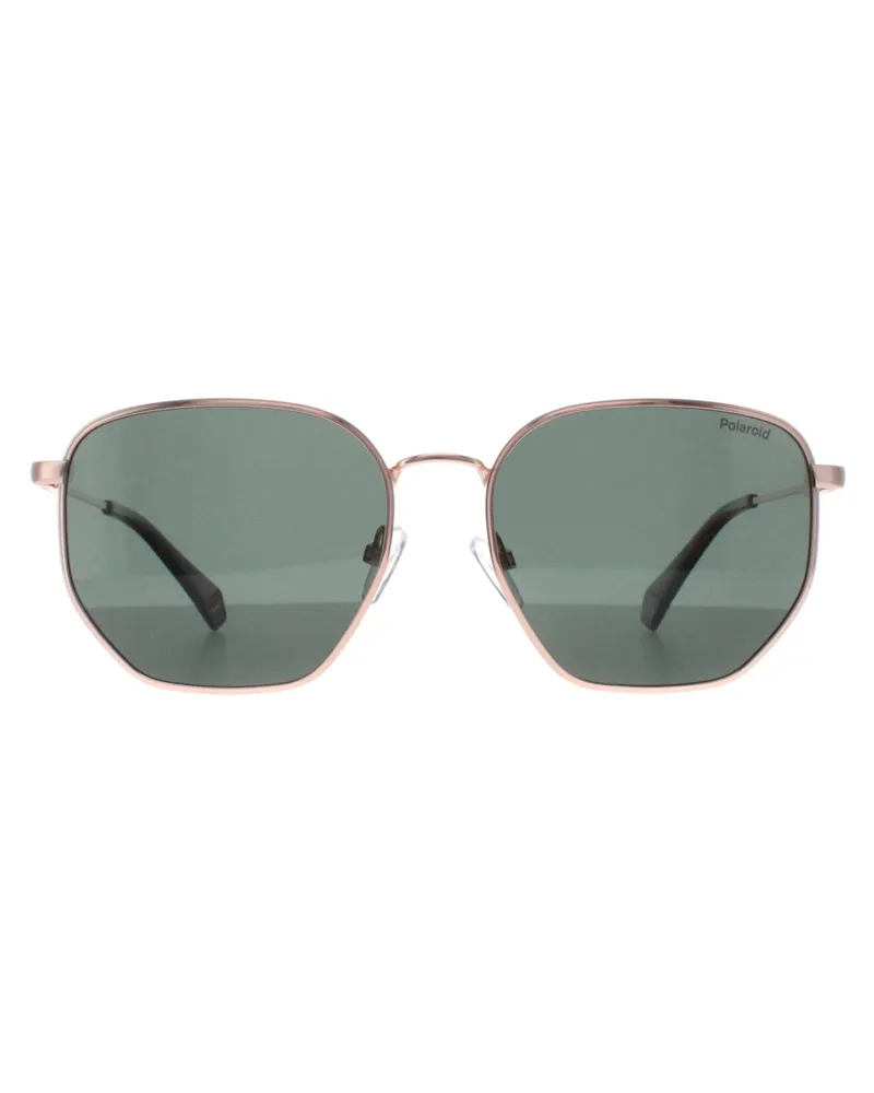 Polaroid Quadratisch Unisex Gold Kupfer Grün Polarisiert PLD 6214/S/X Gold