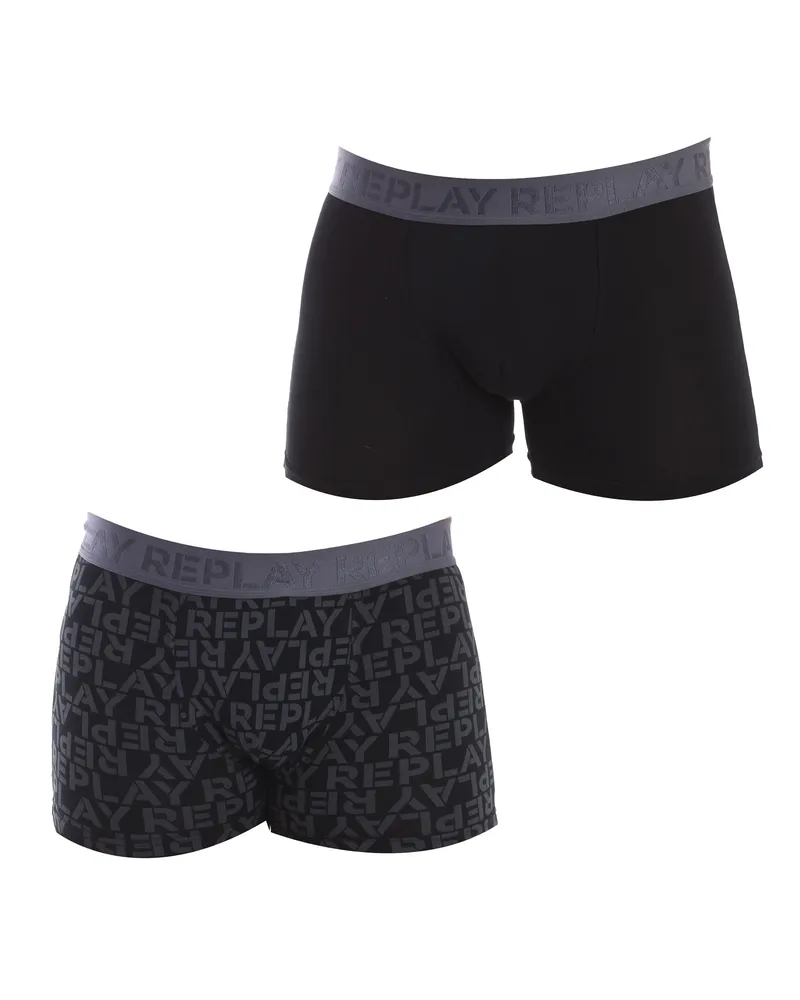 Replay Pack-2 Boxershorts I101234 Männer Schwarz