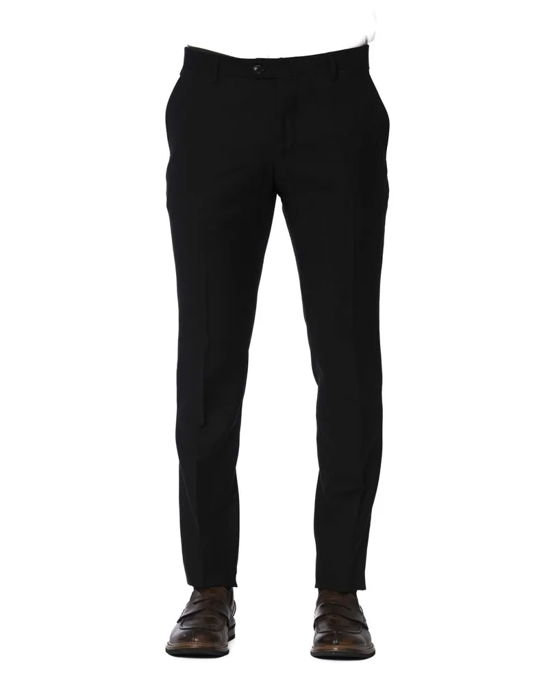 Trussardi Klassische Passform Hose Tr24078 Schwarz