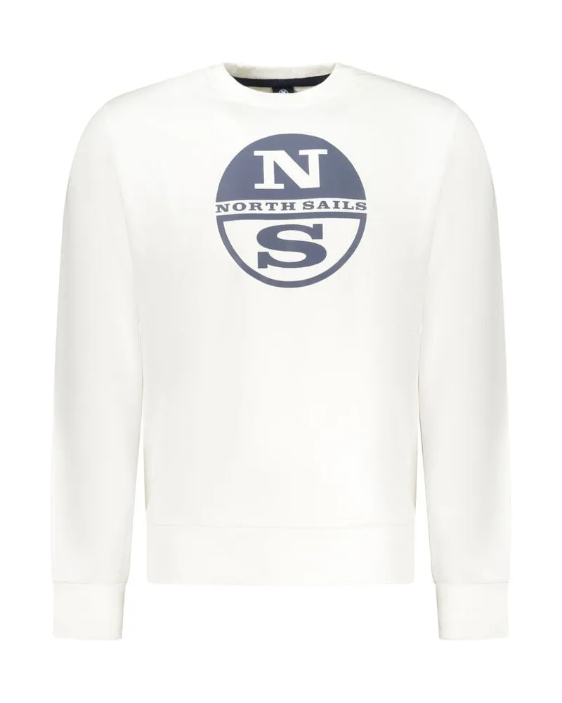 North Sails Baumwoll-Sweatshirt für Herren - Weiß Weiß