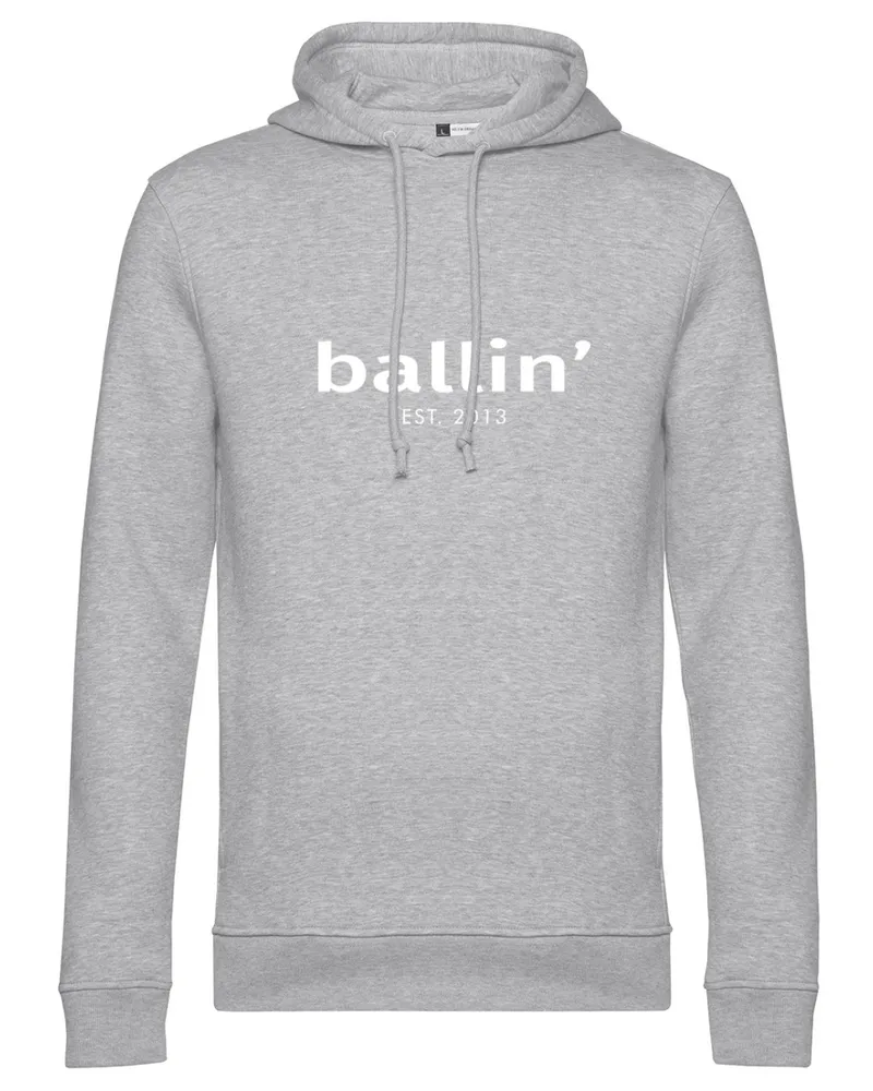 Ballin Basic Hoodie von  Est. 2013 in der farbe Grau und in größe S Grau