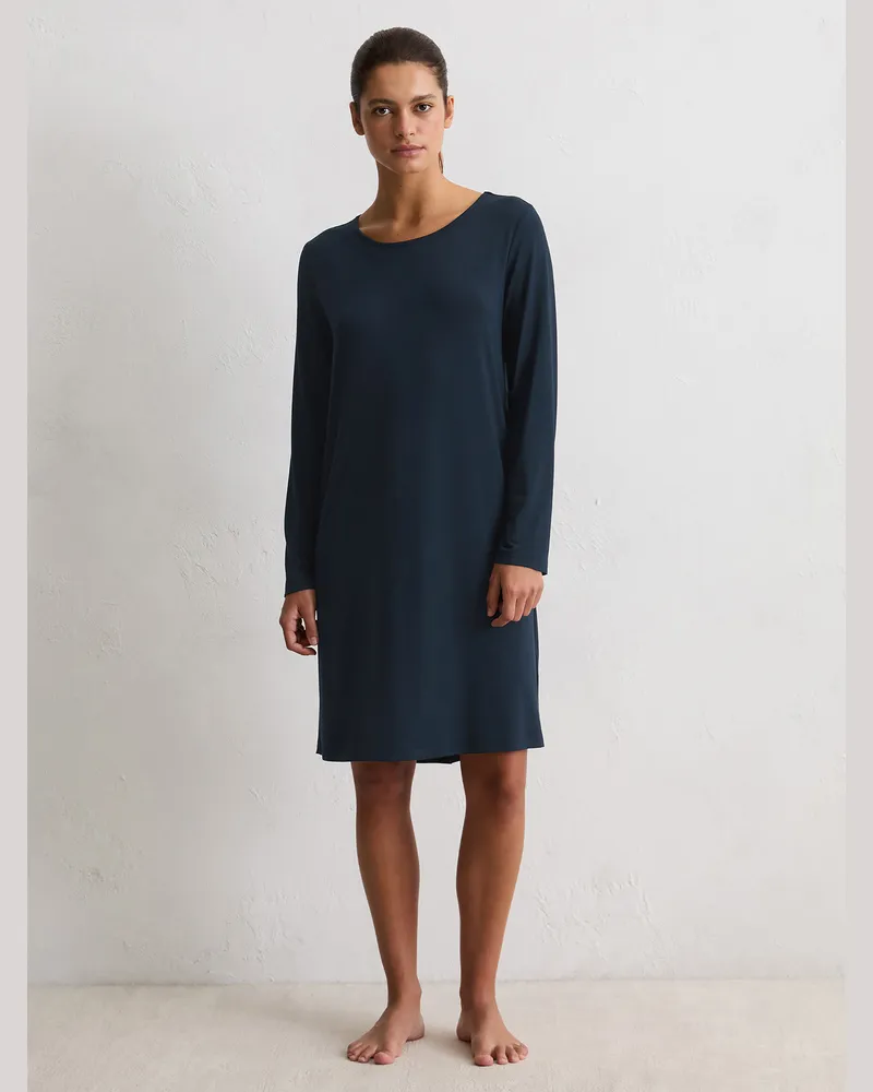 Marc O'Polo Nachthemd Mix N Match Cotton Modal Dunkelblau