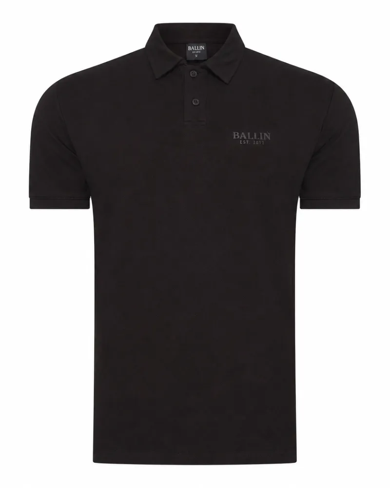 Ballin Est. 2013 Pique-Poloshirt kurzärmelig - Schwarz Schwarz