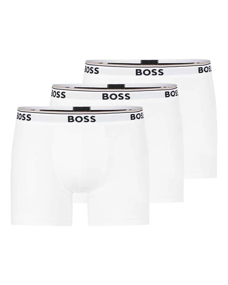 HUGO BOSS Boxershorts für Herren (3er-Pack) (Weiß Weiß