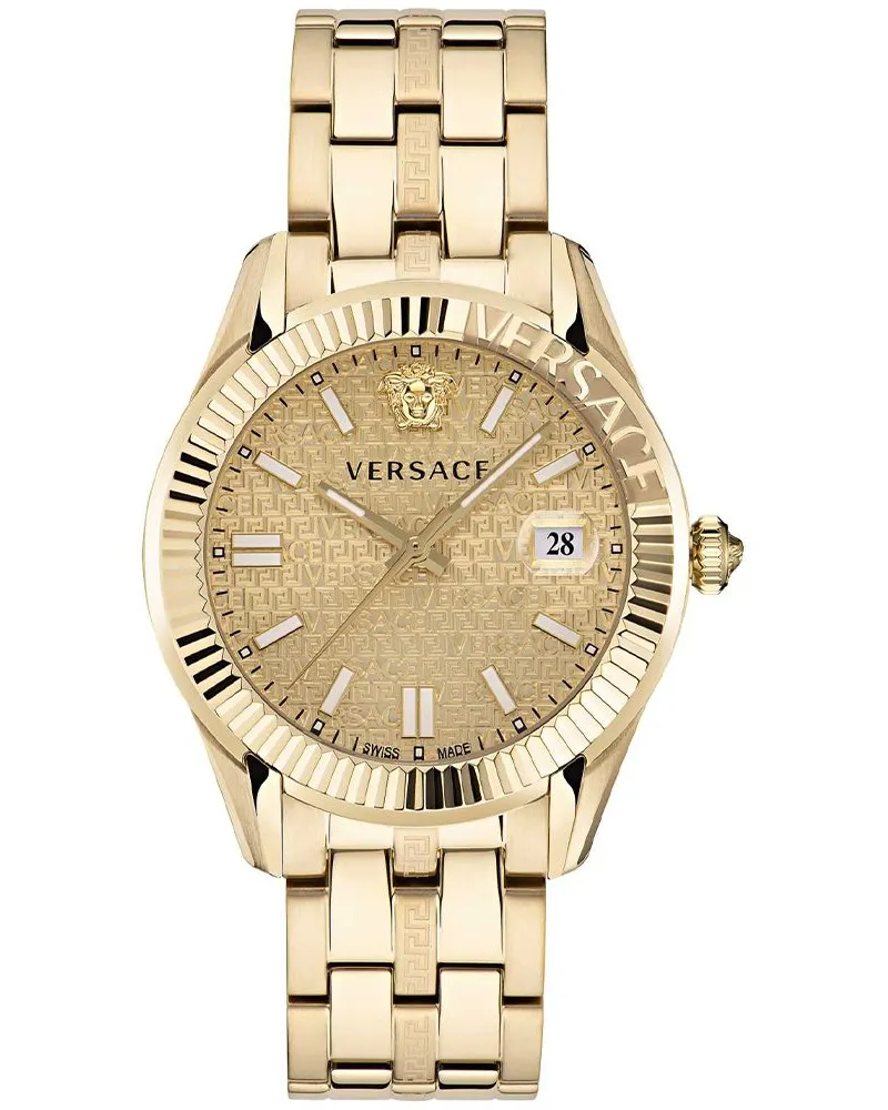 Versace VE3K00522 Greca Time Herrenuhr Champagner Gold