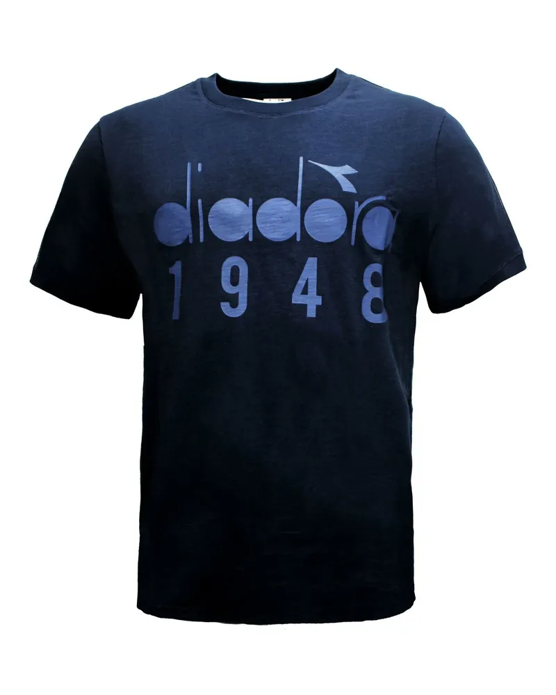Diadora Dribble Herren Navy T-Shirt Blau