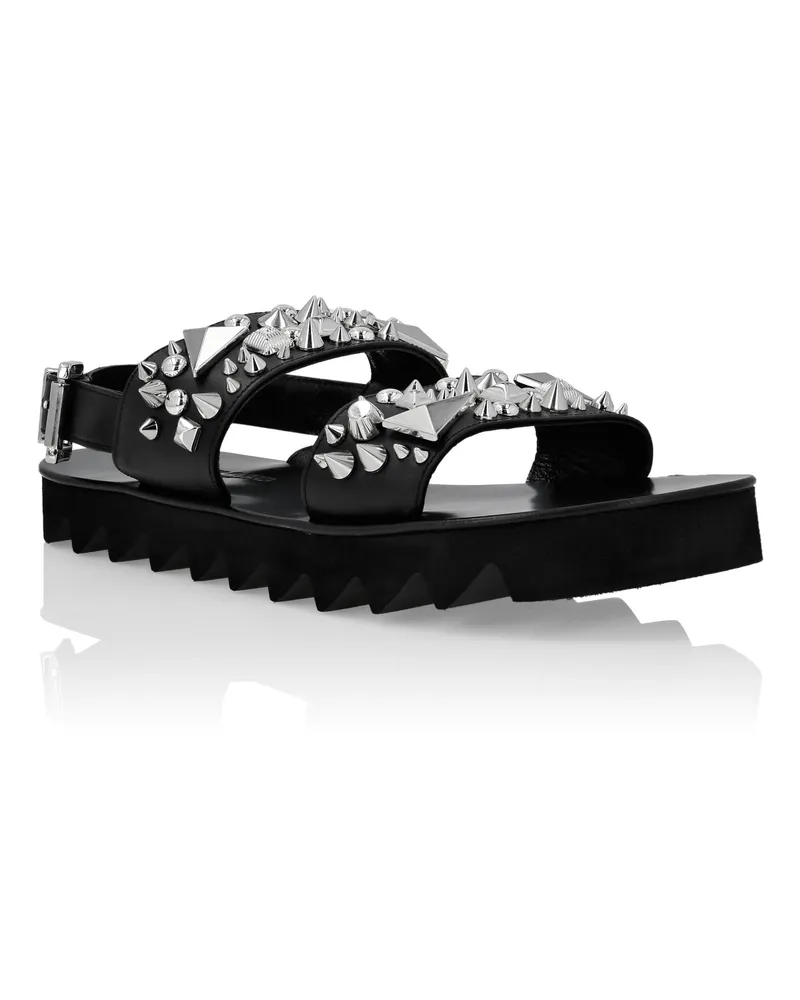 Philipp Plein Sandalen Schwarz