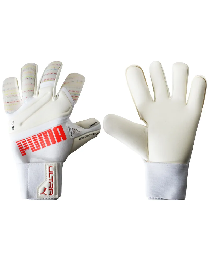 Puma Ultra Grip 1 Hybrid Pro Torwarthandschuhe für Herren - Weiß Weiß