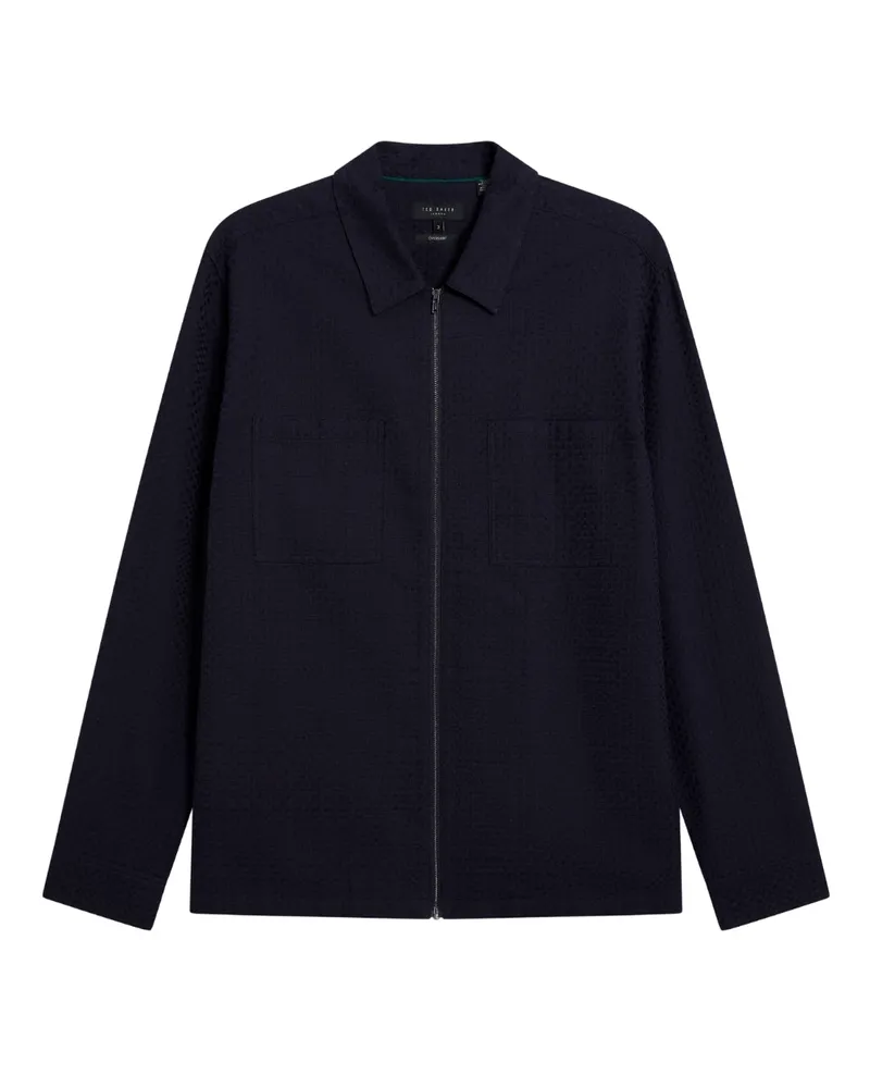 Ted Baker Kailins Zip-through Overshirt - Marineblau Marineblau