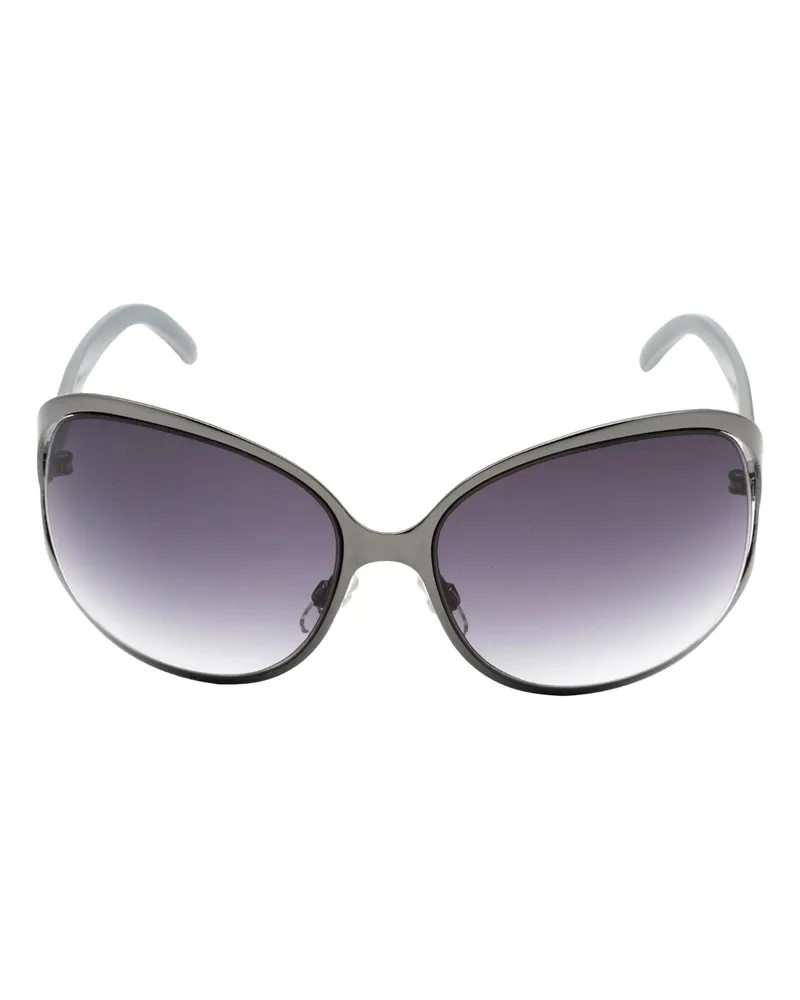 Calvin Klein Oval-Sonnenbrille für Damen (Grau Grau