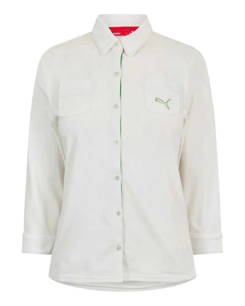 Puma Hemd für Damen, Emblem, 3/4 Ärmel (Weiß Weiß
