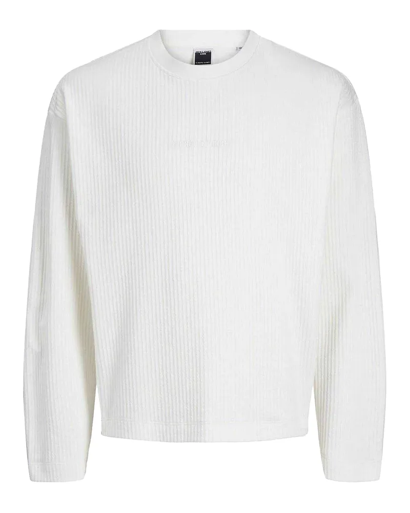 Jack & Jones Jack And Jones - Pullover für Herren, gerippt, leger (Wolken Tanzer Weiß
