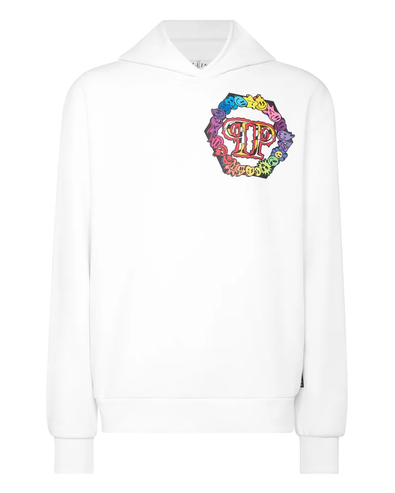 Philipp Plein Hoodie Sweatshirt Weiß
