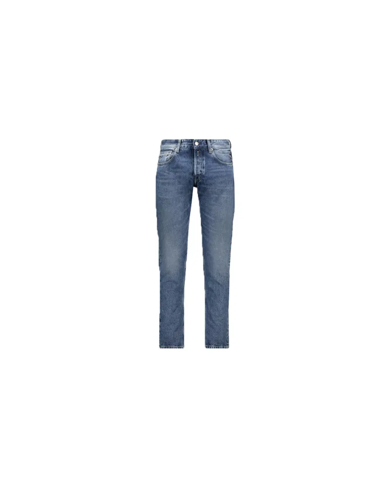 Replay Grover Straight Jeans, Blau Blau