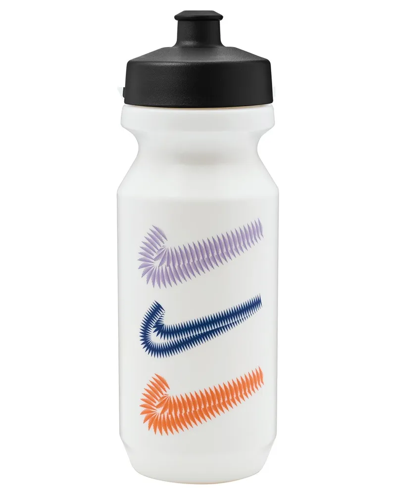 Nike Wasserflasche, Weite Trinköffnung, 650ml (Weiß Weiß