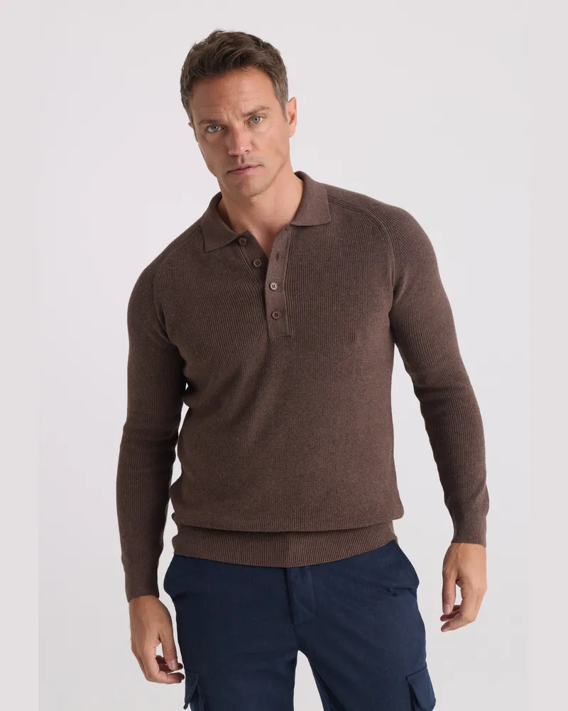 Felix Hardy Pullover Pullover Mit Polokragen Braun