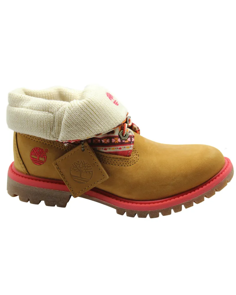 Timberland Earthkeepers Ek Authentics Fabric Rt Roll Top Womens Boots 8315a Z10A Braun